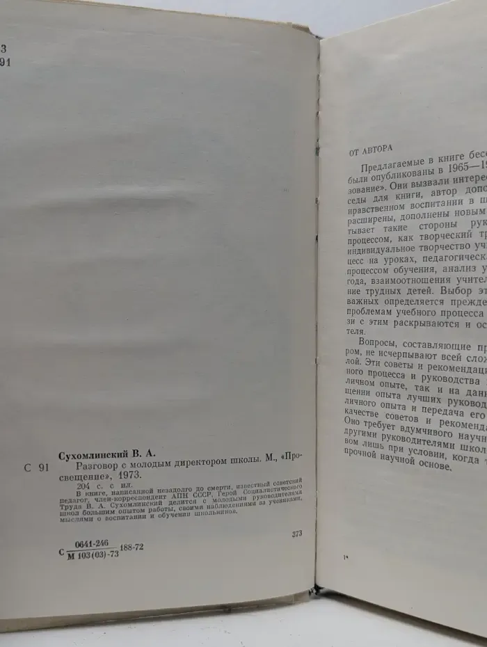 Разговор с молодым директором школы