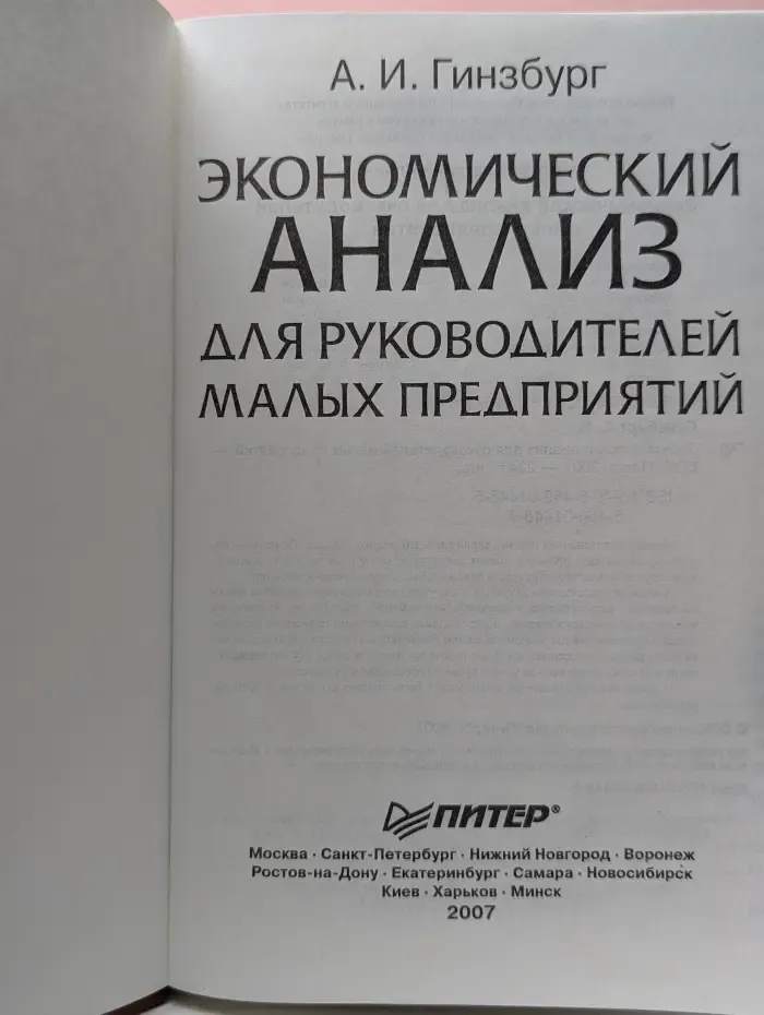 Практика менеджмента. Экономический анализ для руководителей малых предприятий