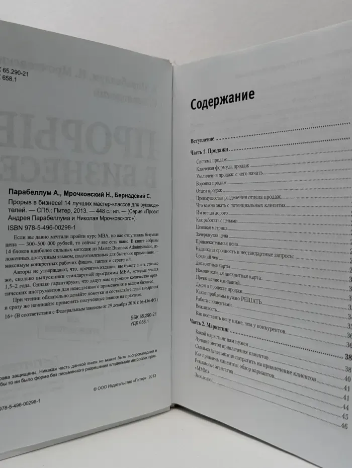 Проэкт Андрея Парабеллума Николая Мрочковского. Прорыв в бизнесе! 14 лучших мастер-классов для руководителей