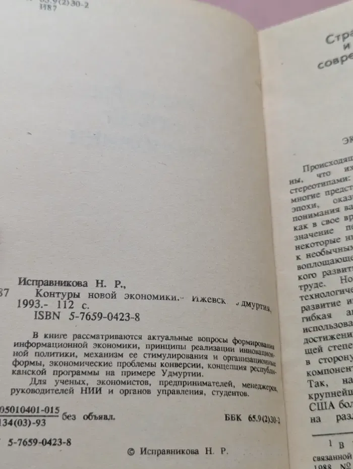 Контуры новой экономики