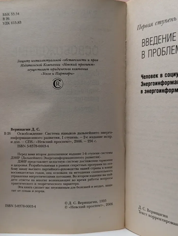ДЭИР. Освобождение. Система навыков дальнейшего энергоинформационного развития. Ступень 1