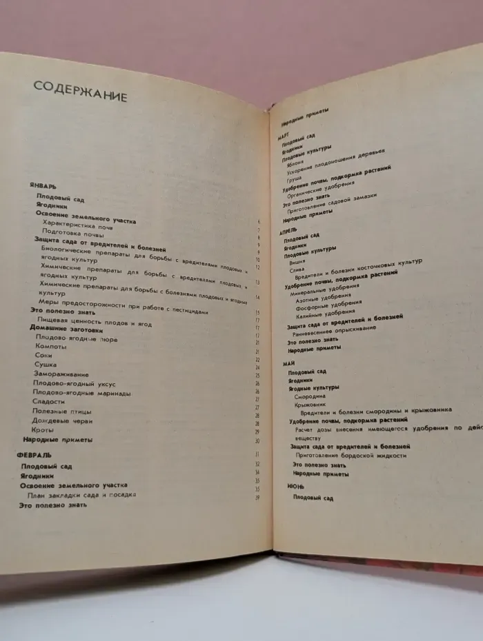 Календарь плодовода-любителя