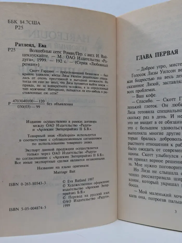 Любовный роман. Волшебные сети