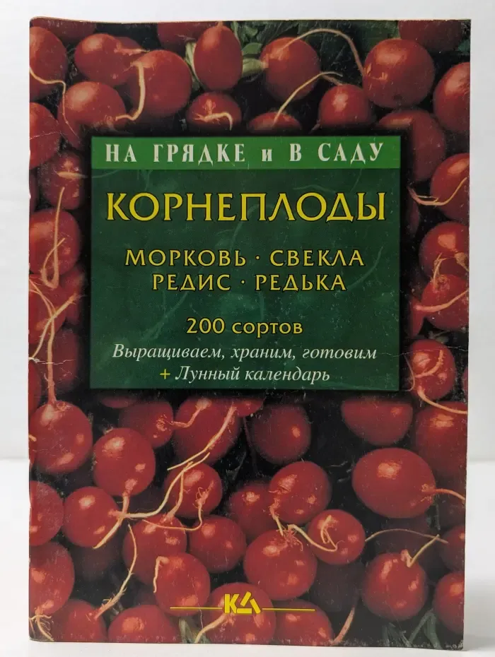 На грядке и в саду. Корнеплоды. Морковь, свекла, редис, редька