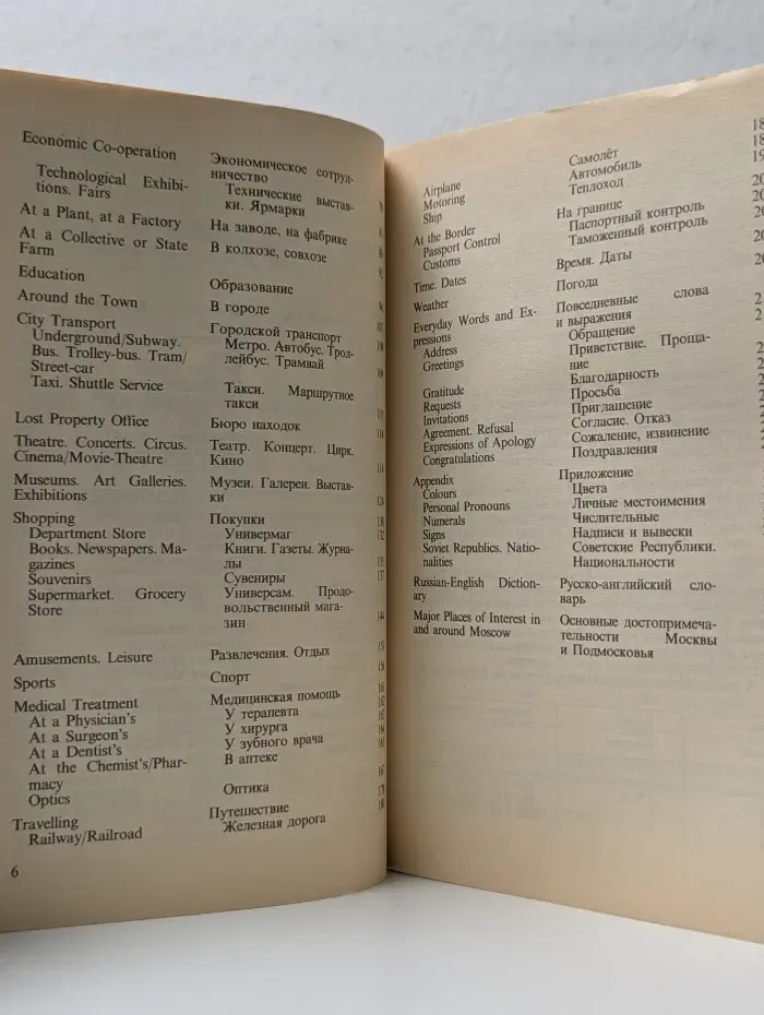 Англо-русский разговорник