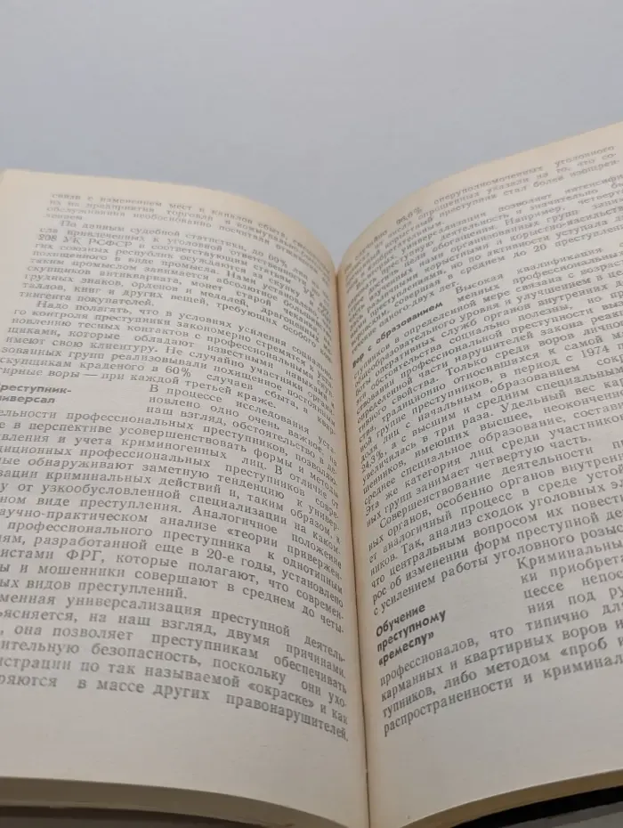 Профессиональная преступность. Прошлое и современность