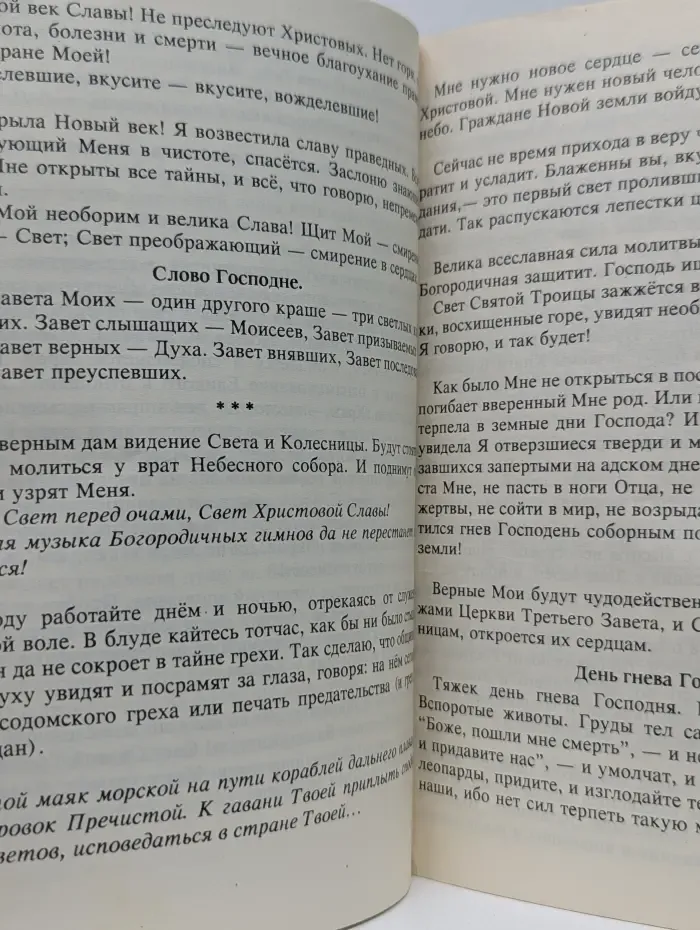 Откровение Божией Матери в России 1984-1991. Дни святых благословений