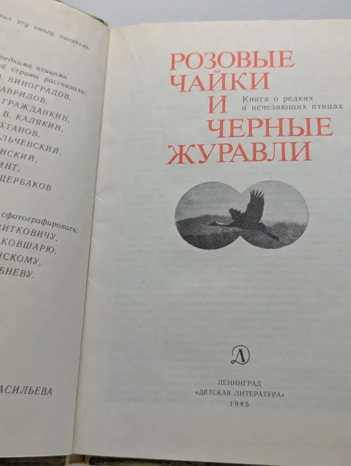 Розовые чайки и черные журавли
