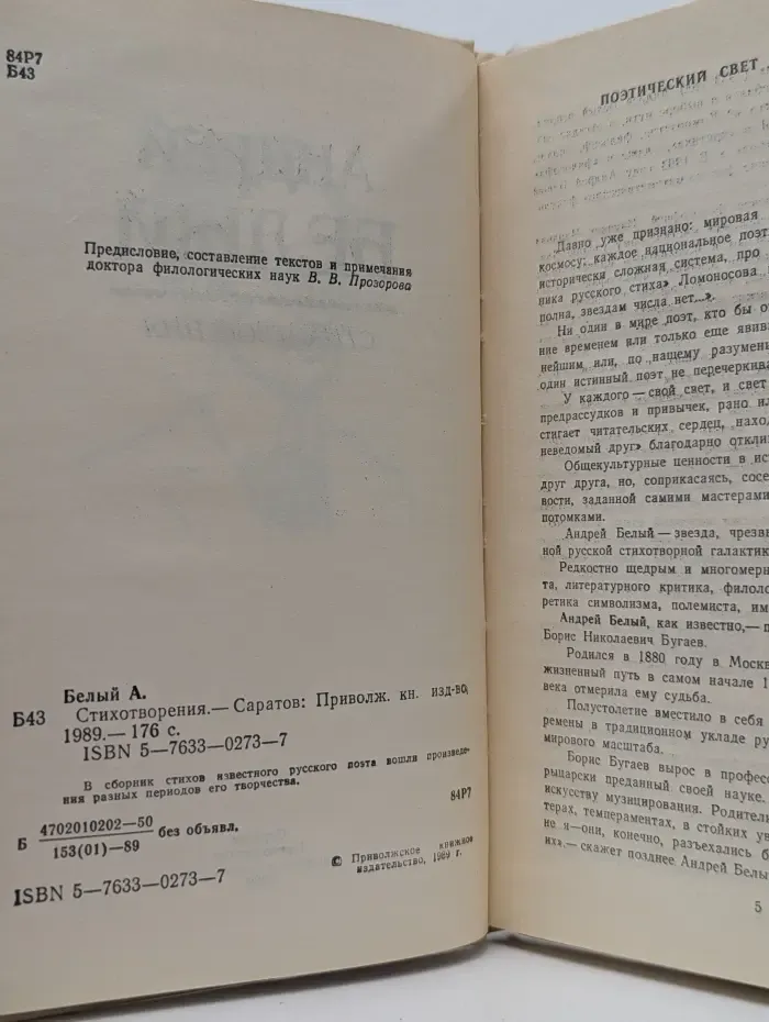 Поэтические родники России. Андрей Белый. Стихотворения