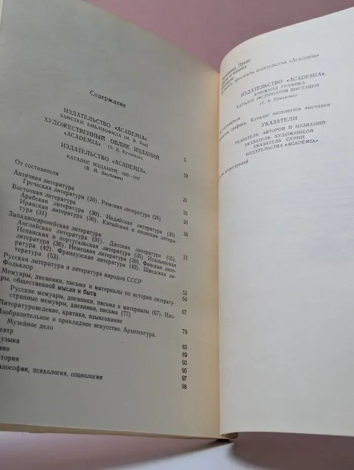 ACADEMIA. 1922-1937. Выставка изданий и книжной графики