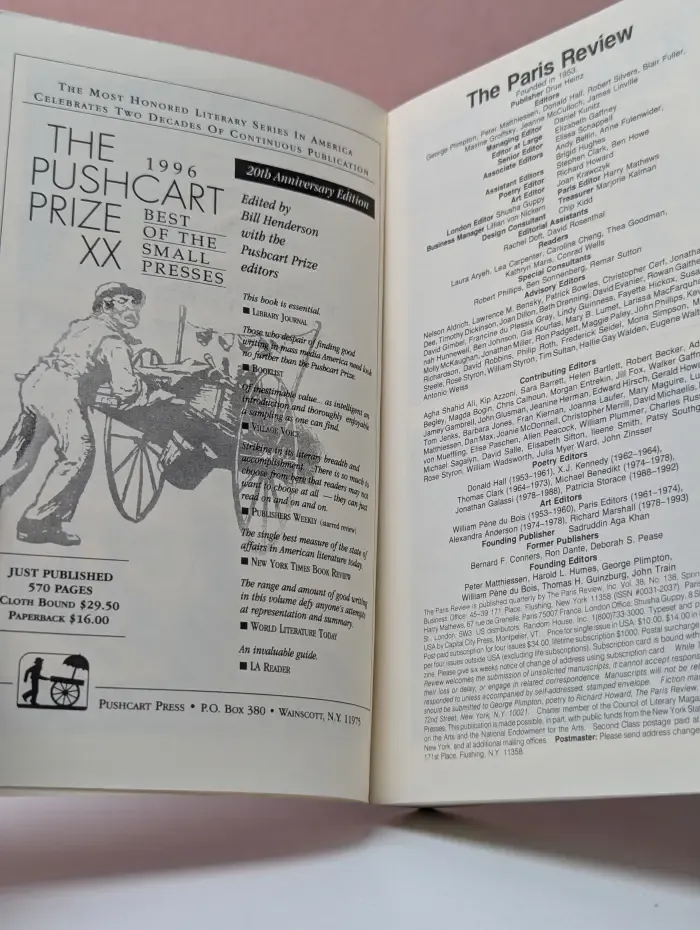 The Paris Review. Issue 138/1996