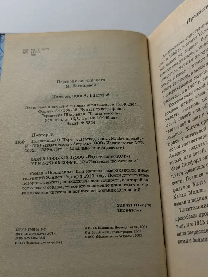 Любимые книги девочек. Поллианна