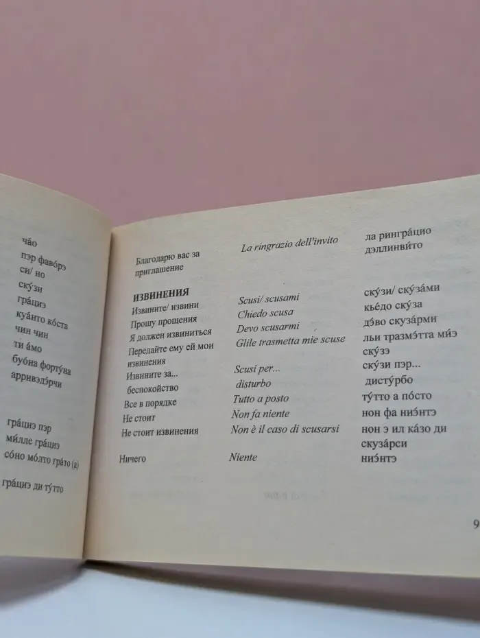 Галопом по Европам. Русско-итальянский разговорник