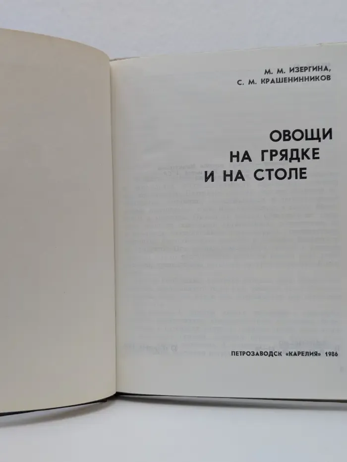 Овощи на грядке и на столе