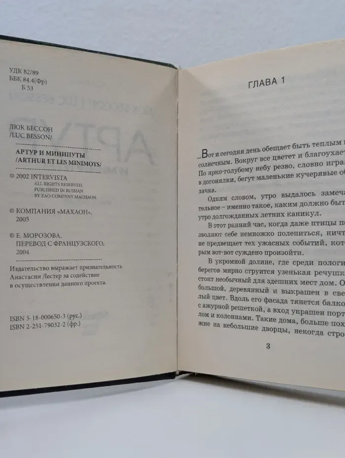 Артур Люка Бессона. Артур и минипуты. Книга 1