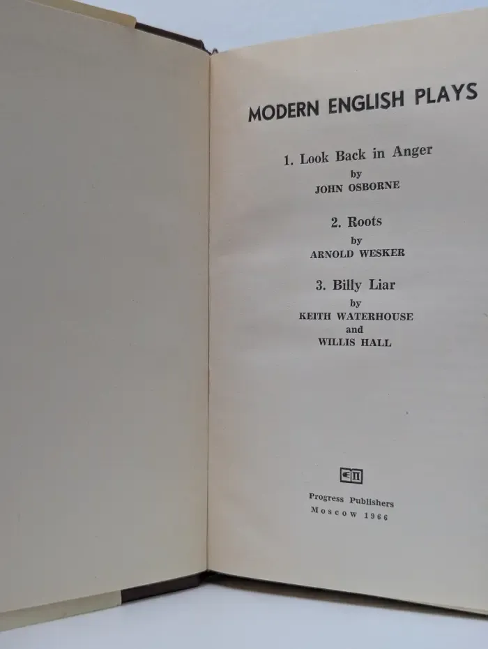 Modern English Plays