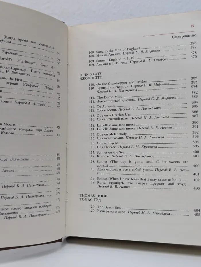 Английская поэзия в русских переводах (XIV - XIX века)