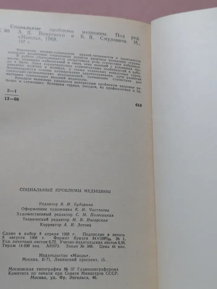 Социальные проблемы медицины