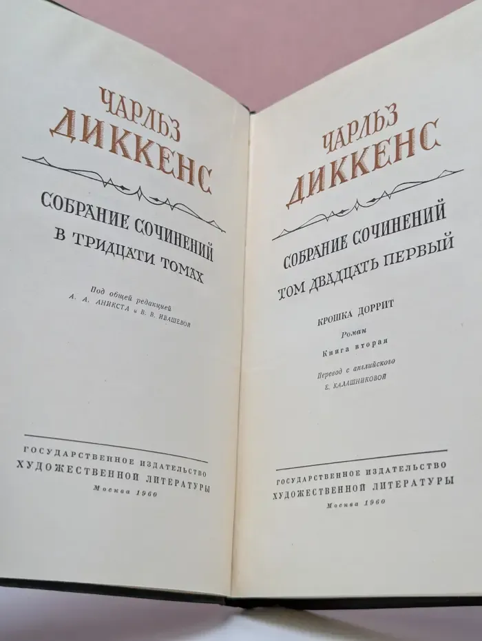 Чарльз Диккенс. Собрание сочинений в 30 томах. Том 21. Крошка Доррит
