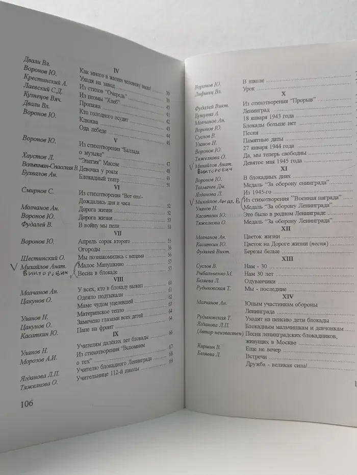 Блокадной памяти страницы. Поэтический сборник