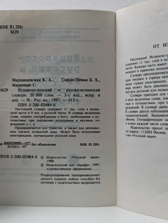 Испанско-русский и русско-испанский словарь
