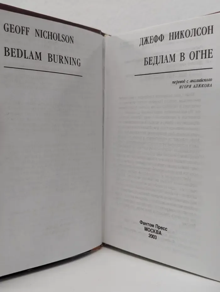 Бедлам в огне