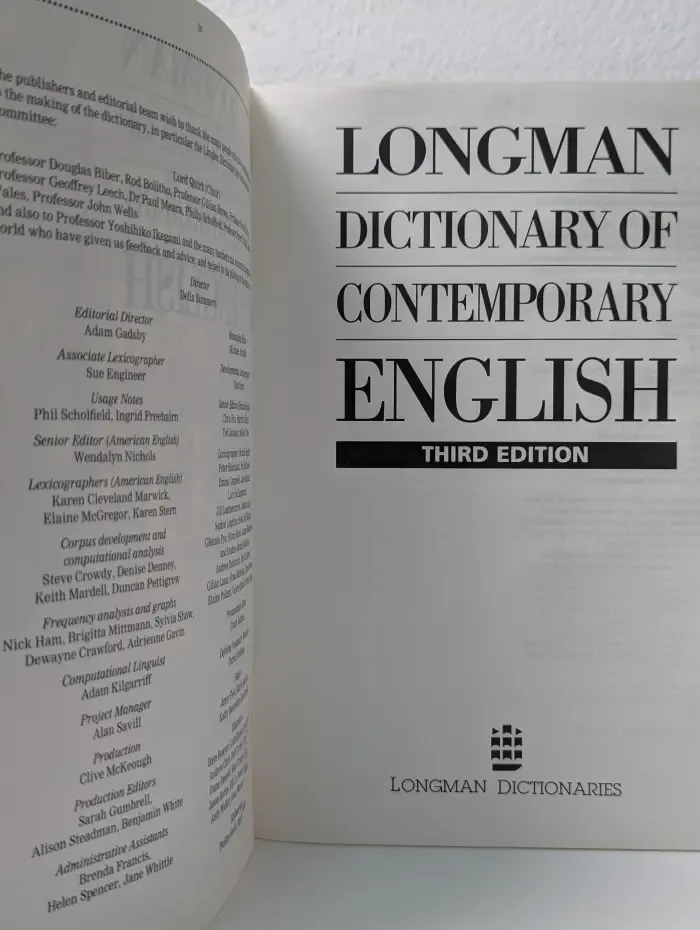 Longman Dictionary of Contemporary English
