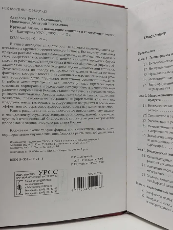 Крупный бизнес и накопление капитала в современной России