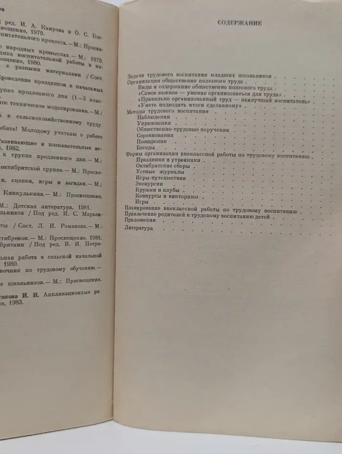 Трудовое воспитание младших школьников во внеклассной работе