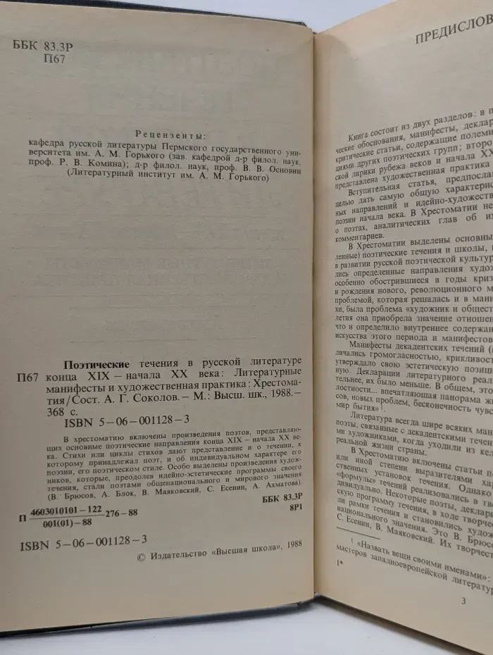 Поэтические течения в русской литературе конца XIX – начала XX века. Литературные манифесты и художественная практика. Хрестоматия