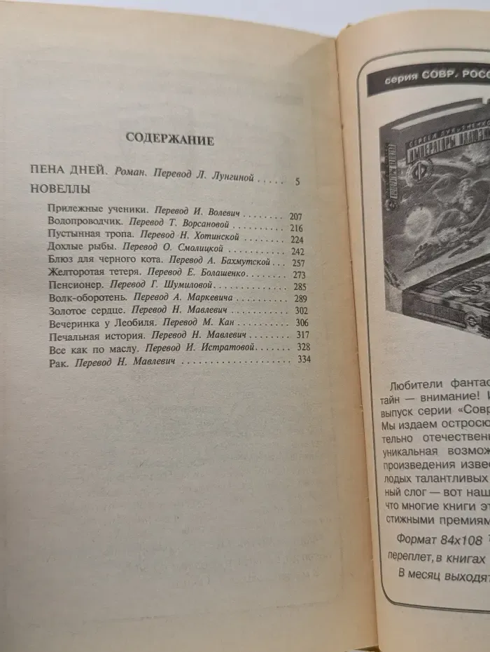 Палитра. Пена дней