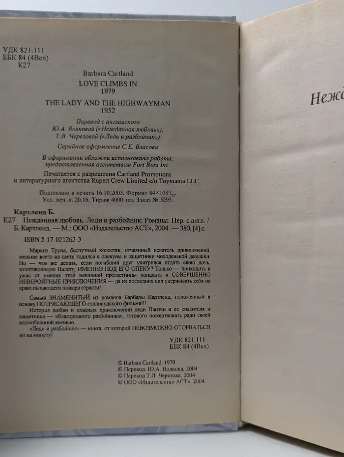 Нежданная любовь. Леди и разбойник