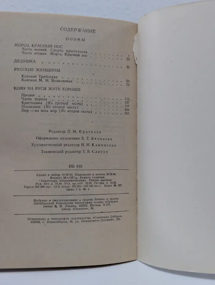 Н. А. Некрасов. Поэмы