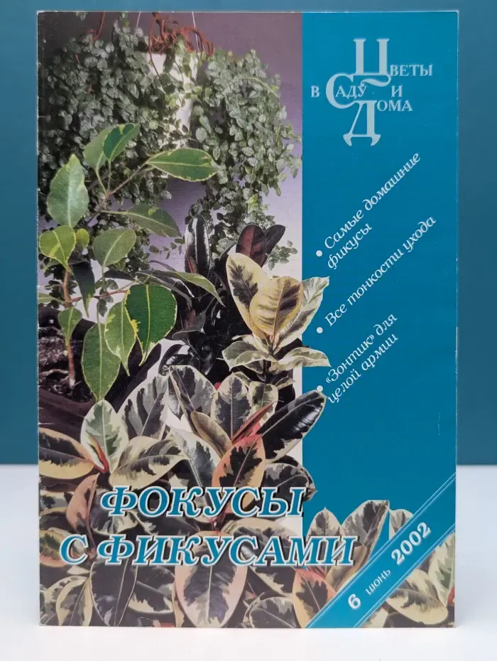 Цветы в саду и дома. Выпуск № 6/2002. Фокусы с фикусами