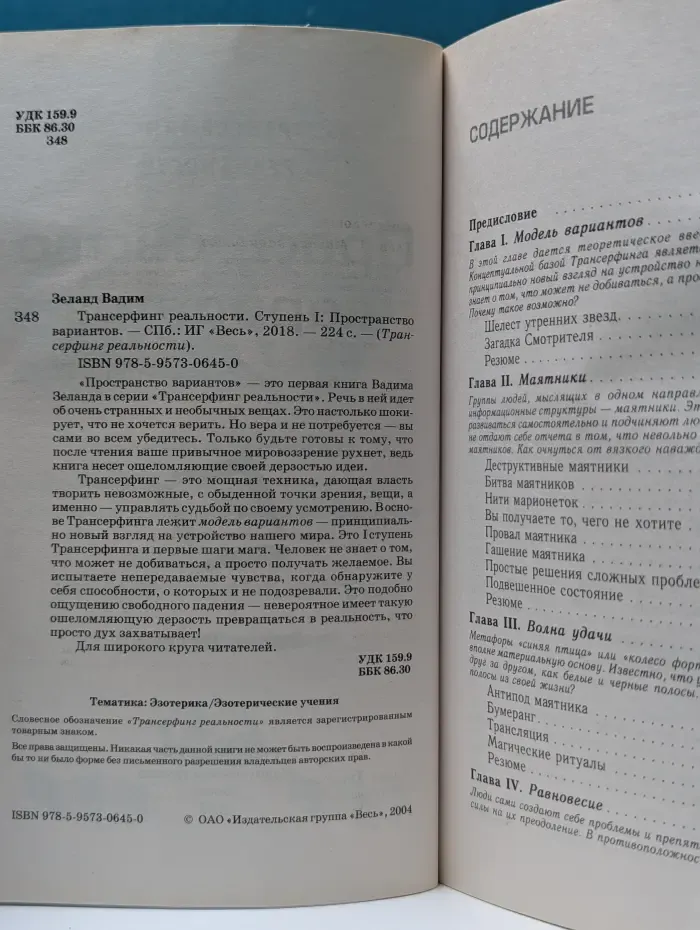 Трансерфинг реальности. Ступень 1. Пространство вариантов
