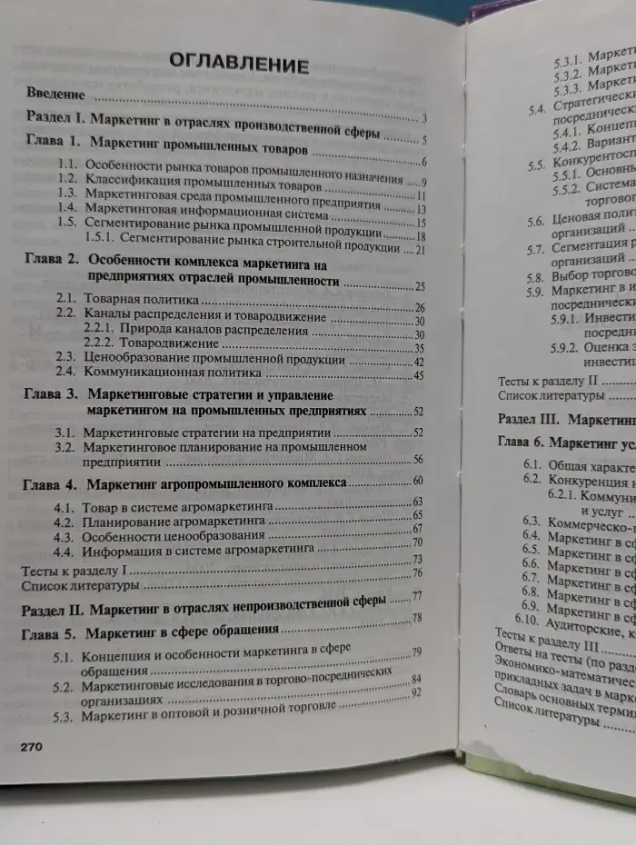Маркетинг в отраслях и сферах деятельности