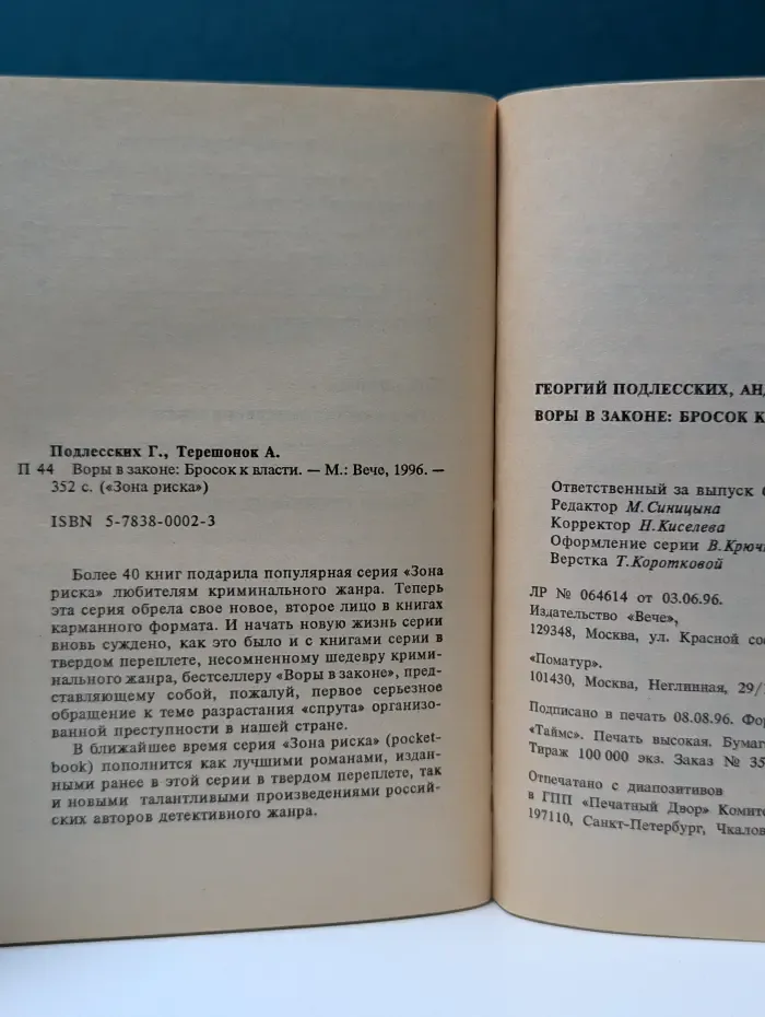 Зона риска. Воры в законе
