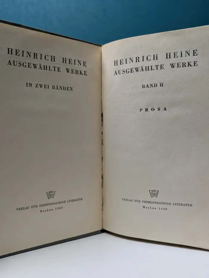 Heinrich Heine. Ausgewhlte werke. Band 2