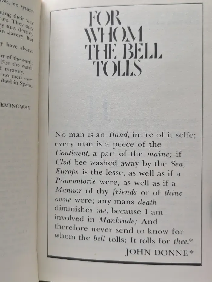 For Whom The Bell Tolls. По ком звонит колокол