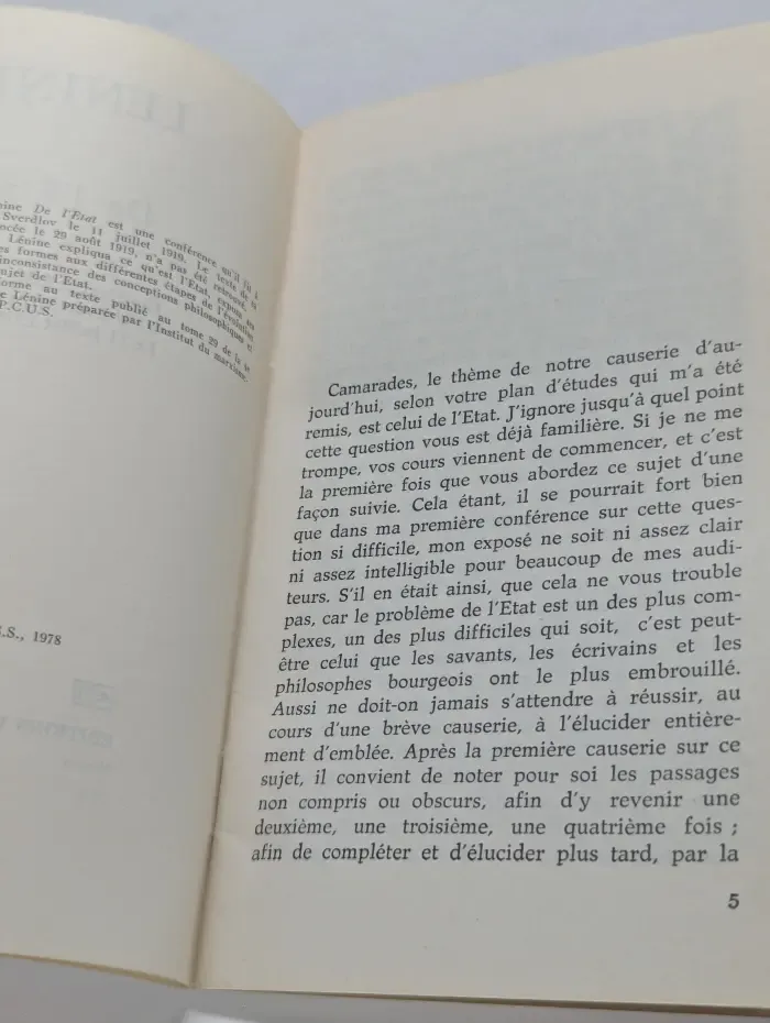 De l'Etat