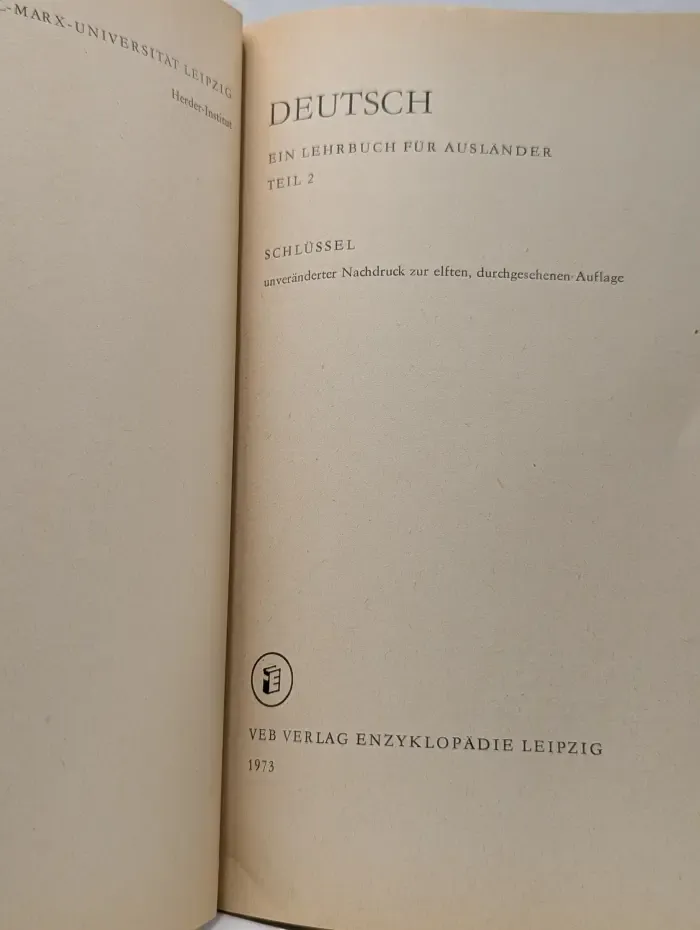 Deutsch. Ein Lehrbuch fur Auslander. Teil 2. Немецкий. Учебник для иностранцев. Часть 2