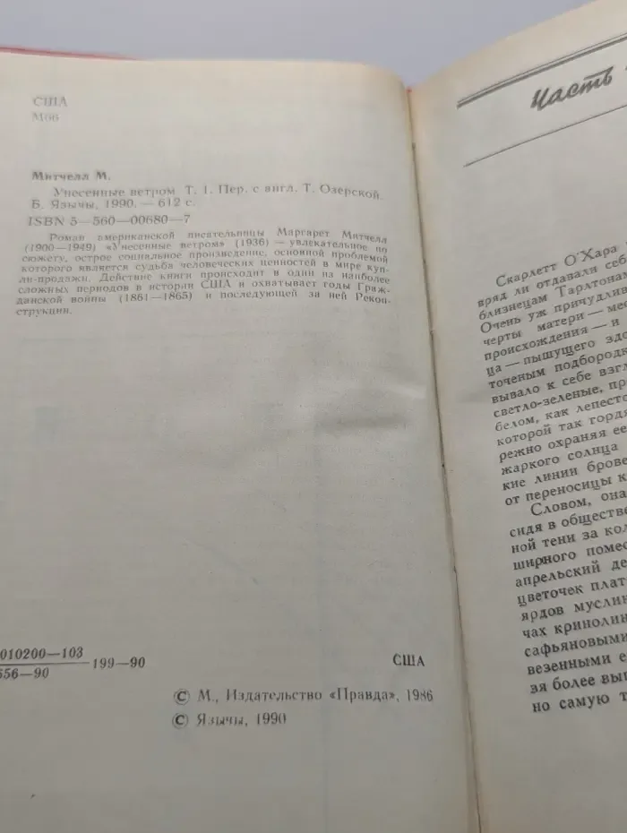 Унесенные ветром. Том 1