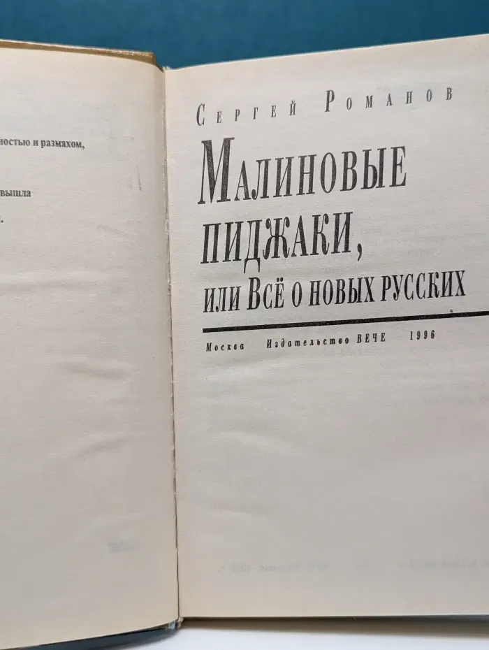 Зона риска. Малиновые пиджаки, или Все о новых русских