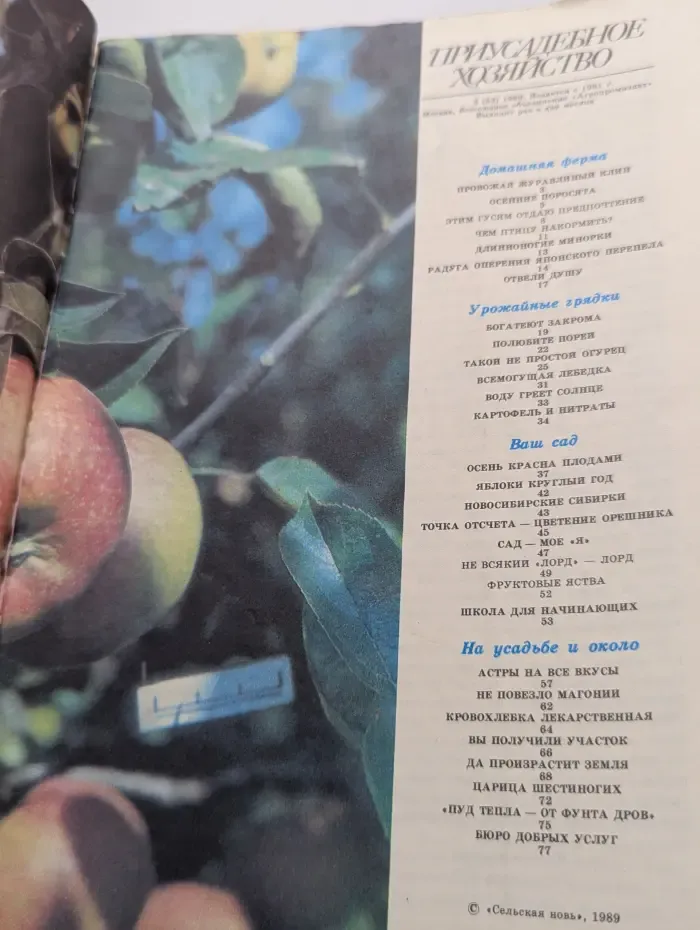 Приусадебное хозяйство. Выпуск № 5/1989