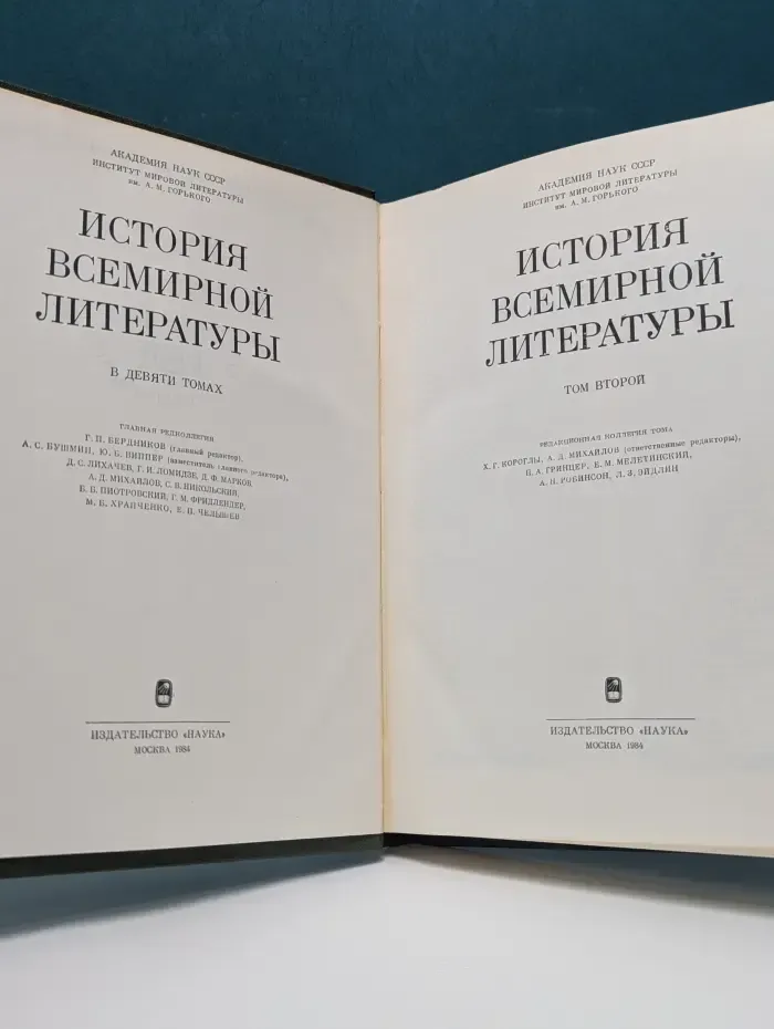 История всемирной литературы. В 9 томах. Том 2