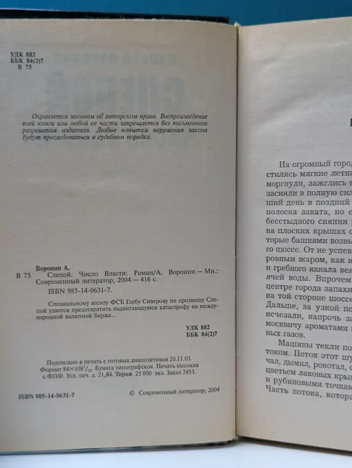 Слепой. Число Власти