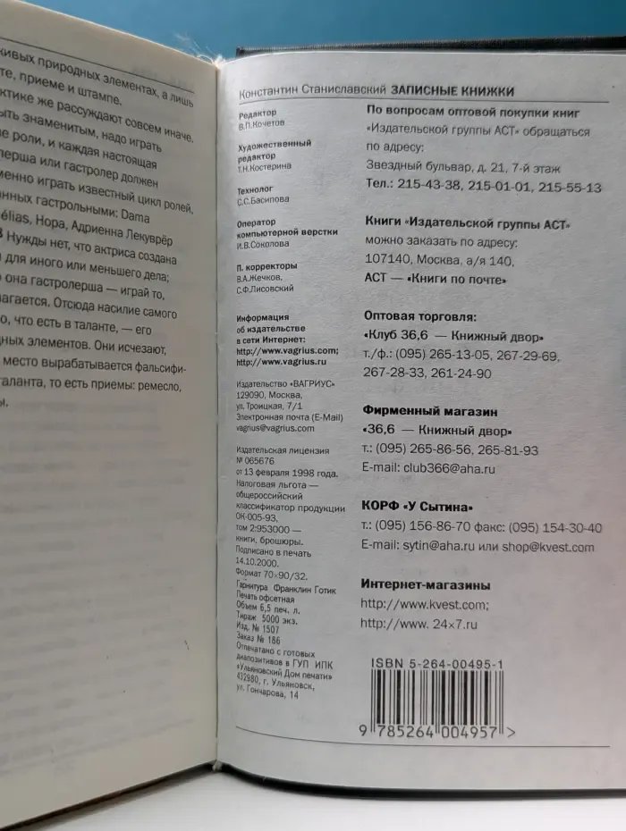 Константин Станиславский. Записные книжки