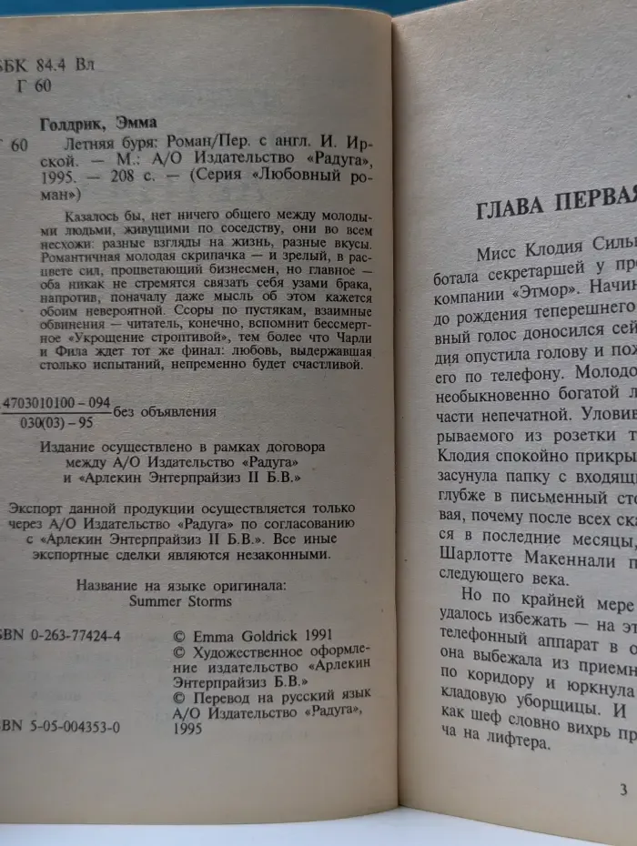 Любовный роман. Летняя буря
