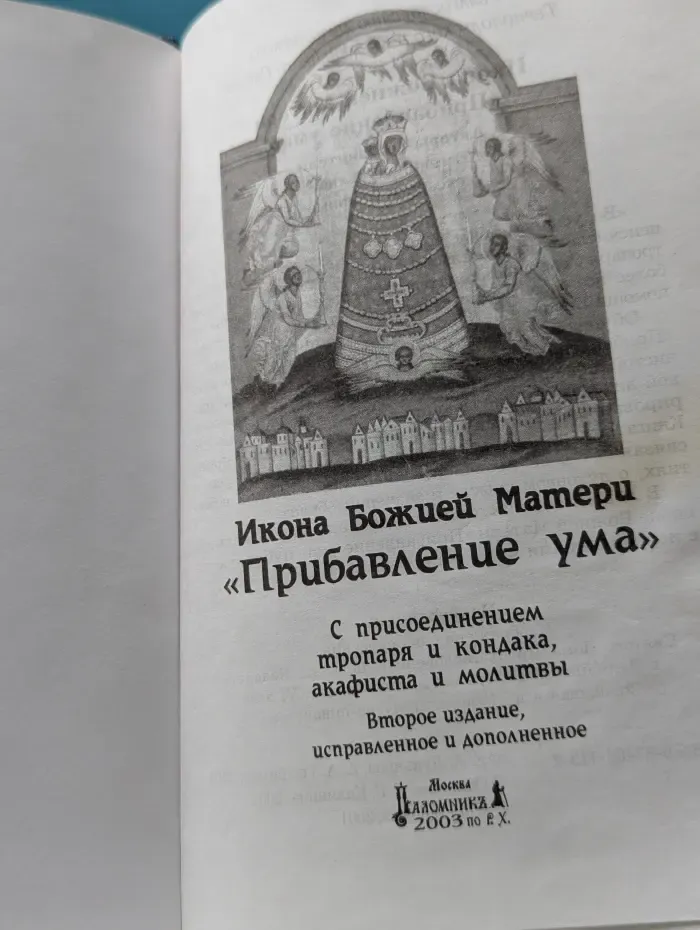 Икона Божьей Матери Прибавление ума