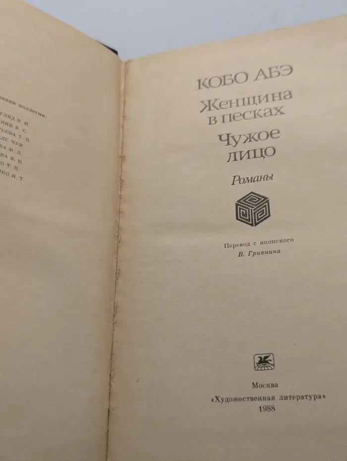 Женщина в песках. Чужое лицо